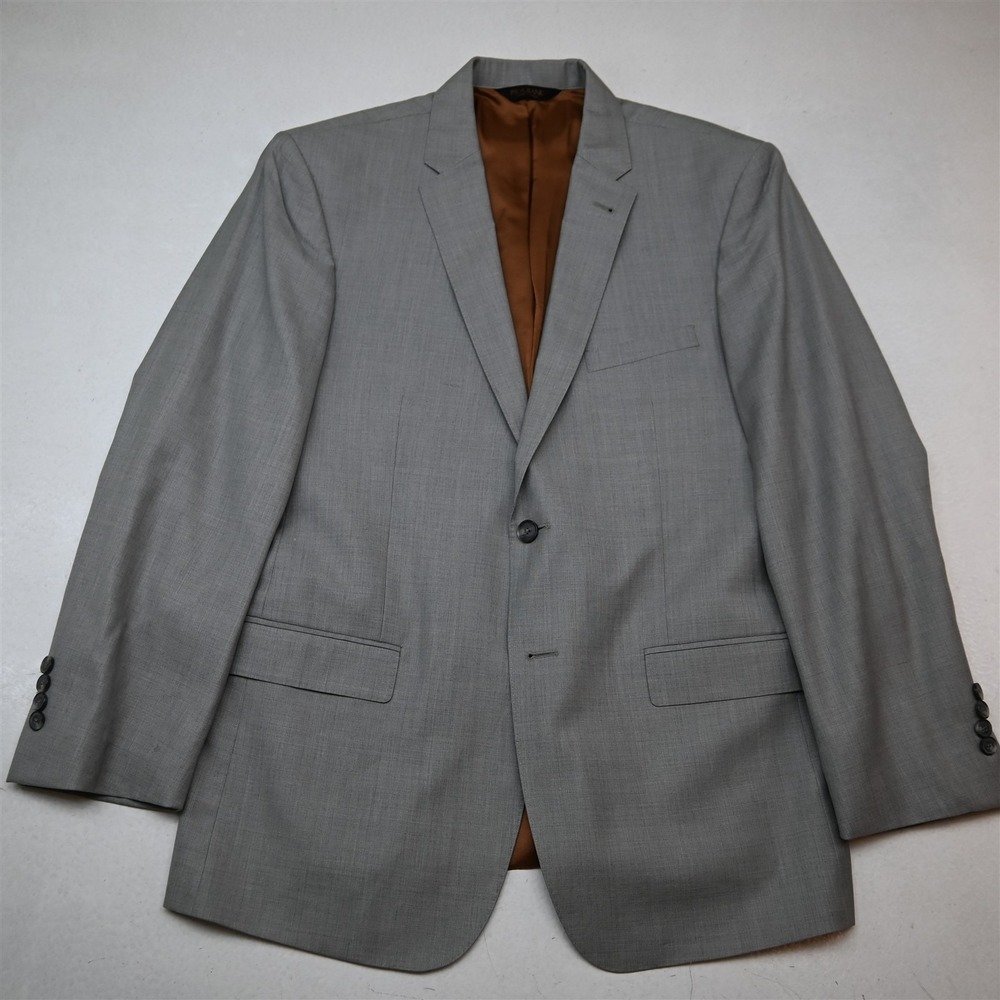Jos A Bank 42R Light Gray 100% Wool Mens Blazer Suit Jacket Sport Coat